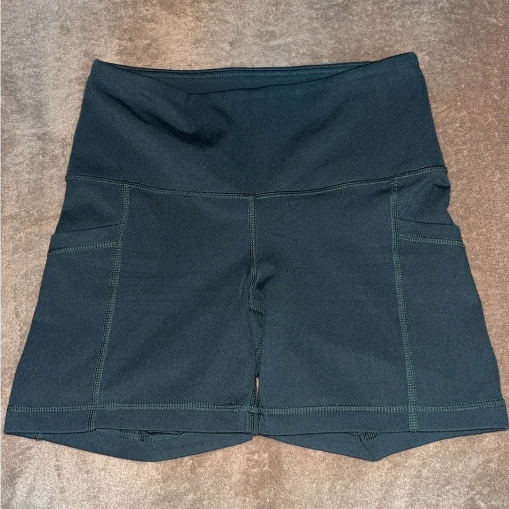 Yogalicious Dark Green Bike Shorts